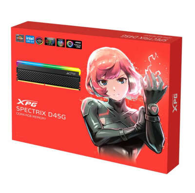 Набор памяти DDR4 DIMM 2x8Gb DDR4400 ADATA XPG Spectrix D45G RGB Gaming Memory (AX4U44008G19K-DCBKD45G)