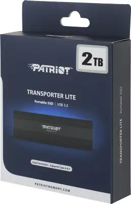 Накопитель SSD Patriot USB-C 2TB PTPL2TBPECB Lite Transporter 2.5" черный