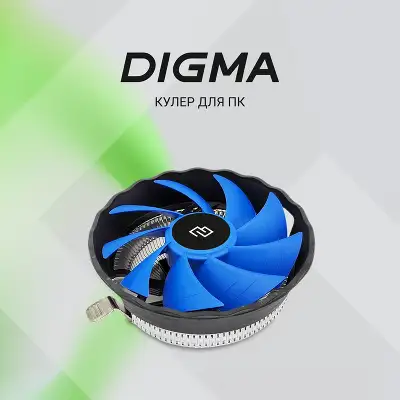 Устройство охлаждения(кулер) Digma D-CPC110-PWM2 120x120x25mm Soc-AM5/AM4/1200/1700/1851 черный 4-pin 18-29dB Al 110W 185gr Ret