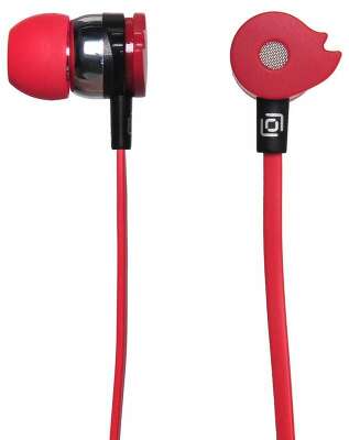 Наушники внутриканальные Оклик HP-S-210 1.2м красный проводные в ушной раковине (D1-1R)
