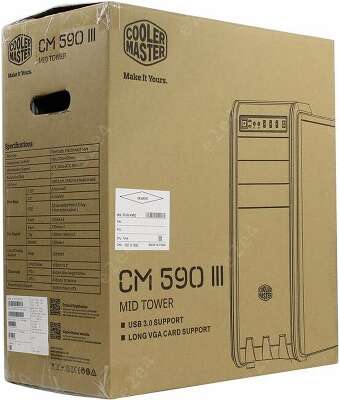 Корпус COOLERMASTER CM 590 III, черный, ATX, Без БП (RC-593-KWN2)