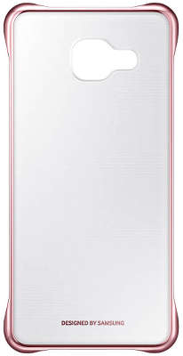 Чехол-накладка Samsung для Samsung Galaxy A3 Clear Cover A310, розовый/прозрачный (EF-QA310CZEGRU)