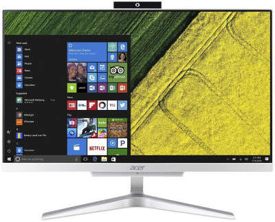 Моноблок Acer Aspire C24-865 23.8" FHD i3-8130U/8/128 SSD/WF/BT/Cam/Kb+Mouse/W10,серебристый