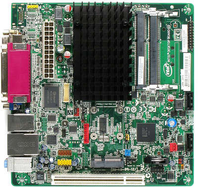 Мат. плата P5 Intel BLKD2700MUD + встроенный процессор Intel Atom™ D2700