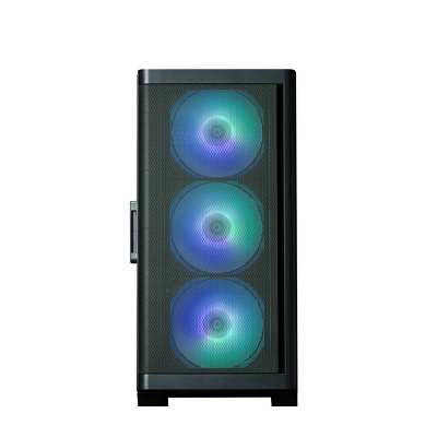 корпус ZALMAN M4, MATX, BLACK, WINDOW, 1xCombo (3.5'' or 2.5''), 1x3.5", 2x2.5", 1xUSB2.0, 2xUSB3.0, FRONT 3x120mm ARGB, REAR 1x120mm ARGB