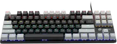 Клавиатура Оклик K600X механическая черный/серый USB Multimedia for gamer LED