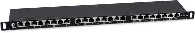 Патч-панель Cabeus PLHD-24-Cat.5e-SH-Dual-0,5U Патч-панель высокой плотности 19" (0,5U), 24 порта RJ-45, категория 5e, полностью экранированная, Dual IDC