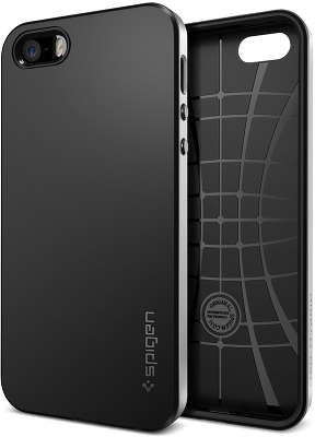 Чехол Spigen SGP Neo Hybrid EX для iPhone 5/5S, Satin Silver [SGP10361]