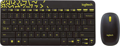 Комплект беспроводной Logitech Cordless MK240 Nano Black Retail Combo USB (920-008213)