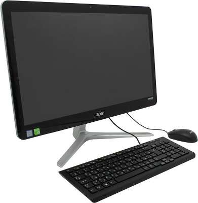 Моноблок Acer Aspire Z24-880 23.8" FHD i3-7100T/8/1000/Multi/WF/BT/Cam/W10,серебристый