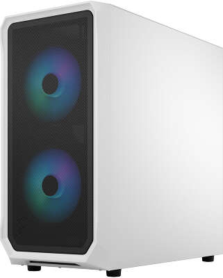Корпус Fractal Design Focus 2 RGB White TG Clear Tint, белый, ATX, Без БП (FD-C-FOC2A-04)