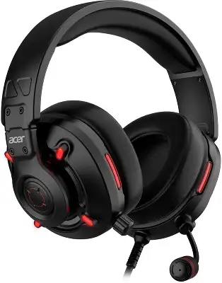 Наушники с микрофоном Acer Nitro OHW306 черный/красный 2.1м мониторные оголовье (ZL.HDSEE.00E)