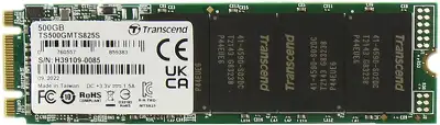 Накопитель SSD Transcend SATA-III 500GB TS500GMTS825S 825S M.2 2280 0.3 DWPD