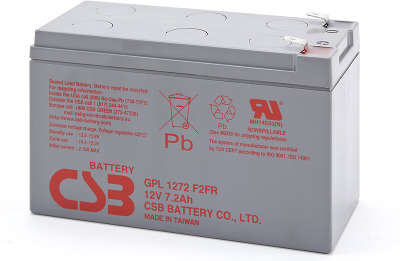 Батарея аккумуляторная для ИБП CSB GPL1272 F2 12V 7Ah (с увеличенным сроком службы)