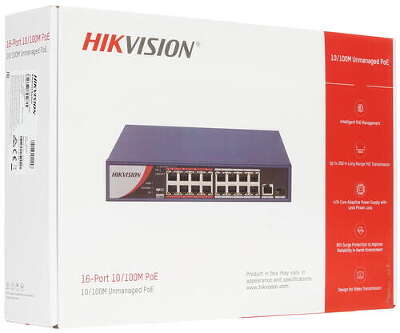 Коммутатор Hikvision DS-3E0318P-E/M