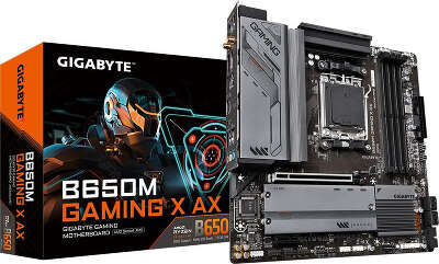 Материнская плата mATX LGAAM5 GIGABYTE B650M GAMING X AX
