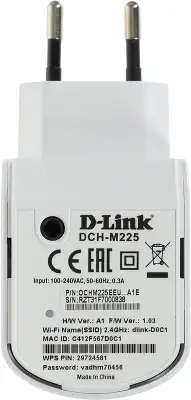 Повторитель беспроводного сигнала D-Link DCH-M225/A1A N300 Wi-Fi