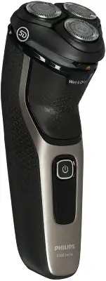 Бритва роторная Philips S3242/12 реж.эл.:3 питан.:аккум. черный/серебристый