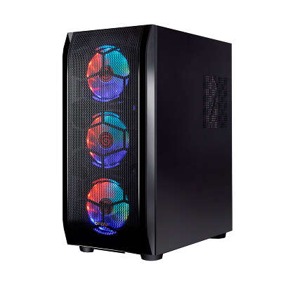 Корпус Ginzzu GL 300 FAN 12CM RGB*4 USB3.0 Window