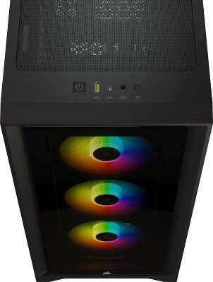 Корпус Corsair iCUE 4000X, черный, ATX, Без БП (CC-9011204-WW)
