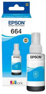 Чернила Epson 664 C13T66424A голубой 70мл для Epson L100