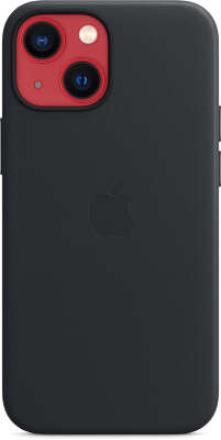 Кожаный чехол для iPhone 13 mini Apple Leather Case with MagSafe, Midnight [MM0M3ZE/A]