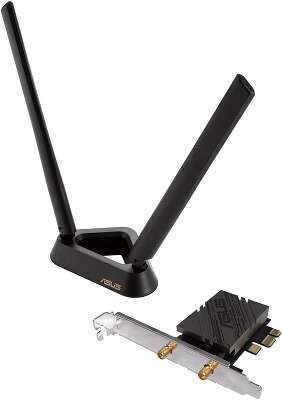 Сетевой адаптер ASUS PCE-BE92BT WiFi 7 Bluetooth 5.4 5764+2882+688Mbps 6GHz/5GHz/2.4GHz