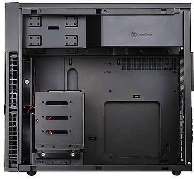 Корпус SilverStone PS07, черный, mATX, Без БП (SST-PS07B-C186)