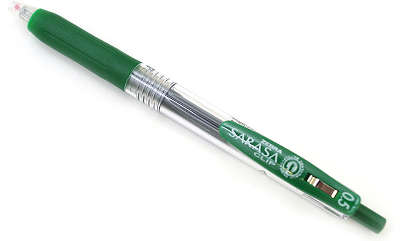 Ручка гелевая автоматическая SARASA CLIP (0,5), темно-зеленый