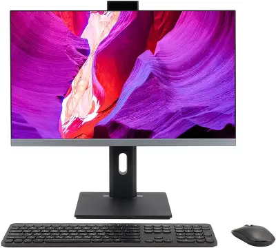 Моноблок Digma Pro Unity 23.8" Full HD i5 1235U (1.3) 16Gb SSD512Gb Iris Xe Windows 11 Pro GbitEth WiFi BT 90W клавиатура мышь Cam серый/черный 1920x1080