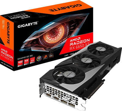 Видеокарта GIGABYTE AMD Radeon RX 6650 XT GAMING OC 8G 8Gb DDR6 PCI-E 2HDMI, 2DP