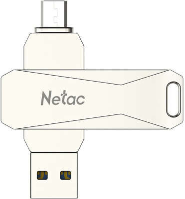 Модуль памяти USB3.0+Type-C Netac U782C 512 Гб серебристый [NT03U782C-512G-30PN]