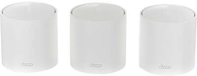 Mesh система TP-LINK Deco X60, 802.11a/b/g/n/ac/ax, 2.4/5ГГц, до 3000 Мбит/с, 3шт