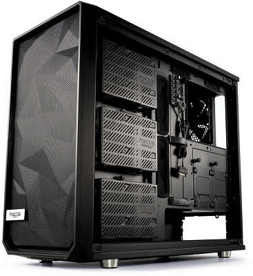 Корпус Fractal Design Meshify S2 TG Dark, черный, ATX, Без БП (FD-CA-MESH-S2-BKO-TGD)
