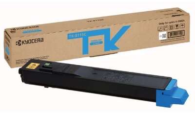 Kyocera-Mita TK-8115C Тонер-Картридж, Cyan {M8124cidn/M8130cidn (6000стр.)}