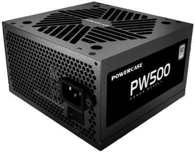 Powercase PW500 (80 Plus, ATX 2.31, 500W, APFC, DC-DC, 120mm Fan) / PS-500W-DC