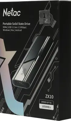 Внешний SSD 1Tb [NT01ZX10-001T-32BK] Netac ZX10