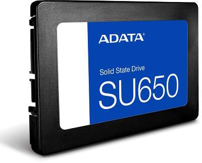 Твердотельный диск 1TB A-DATA Ultimate SU650, 2.5", SATA III, [R/W - 520/450 MB/s] 3D-NAND