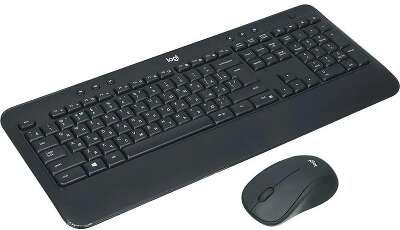 920-008686 Logitech Клавиатура + мышь MK540 Advanced, USB, беспроводной, черный оригинальная заводская гравировка RU/LAT