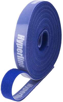Крепеж Hyperline WASNR-5x16-BL Лента (липучка) в рулоне, ширина 16 мм, длина 5м, синяя