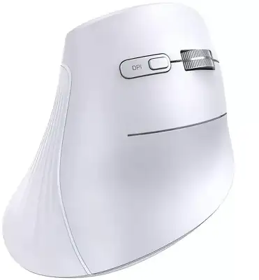 Беспроводная мышь вертикальная UGREEN MU008 (25759) Wireless Vertical Mouse 2.4 GHz&BT. белый