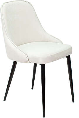 Стул для дома Бюрократ KF-5 молочный Velvet 20 металл черный на ножках (KF-5/VELV20)