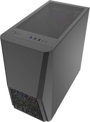 Корпус PowerCase Alisio Micro X2B, черный, mATX, Без БП (CAMIB-L2)