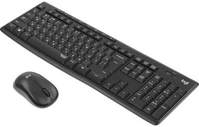 Комплект клавиатура+мышь беспроводной LOGITECH MK295 черный (USB, 1000dpi) (920-009807)