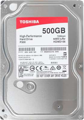 Жёсткий диск SATA-3 500GB [HDWD105UZSVA] Toshiba 7200rpm, 64MB Cache