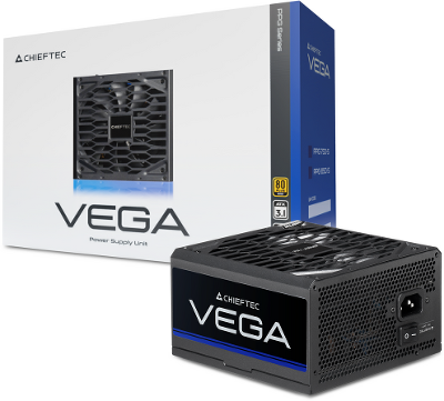 Блок питания Chieftec Vega PPG-850-S (ATX 3.1, 850W, 80 PLUS GOLD, Active PFC, 135mm fan, Gen5 PCIe) Retail