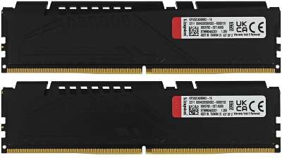Kingston DRAM 16GB 5200MT/s DDR5 CL40 DIMM (Kit of 2) FURY Beast Black [KF552C40BBK2-16]