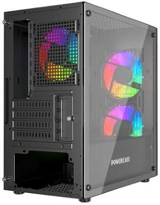 Корпус PowerCase Mistral Micro D3W ARGB, черный, mATX, без БП (CMMDB-A3)