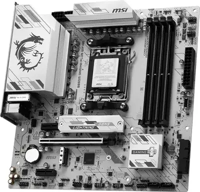 Материнская плата MSI B850M GAMING PLUS WIFI6E SocketAM5 AMD B850 4xDDR5 mATX AC`97 8ch(7.1) 2.5Gg RAID+HDMI+DP