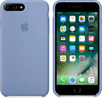 Силиконовый чехол для iPhone 7 Plus/8 Plus Apple Silicone Case, Azure [MQ0M2ZM/A]